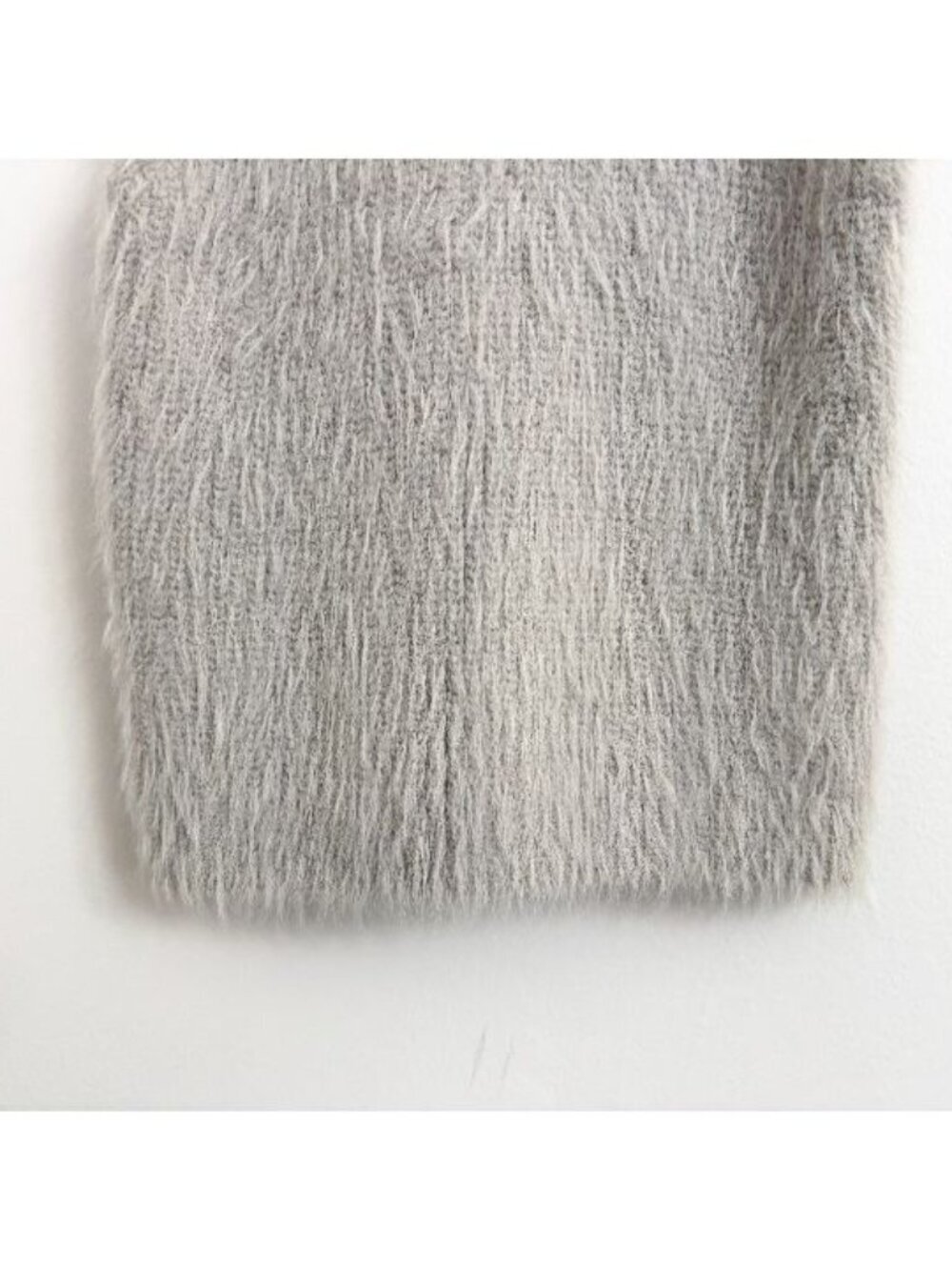 EUC Zara Fuzzy Lavender Sleeveless High Neck Fitted Top - sz S - Picture 8 of 12